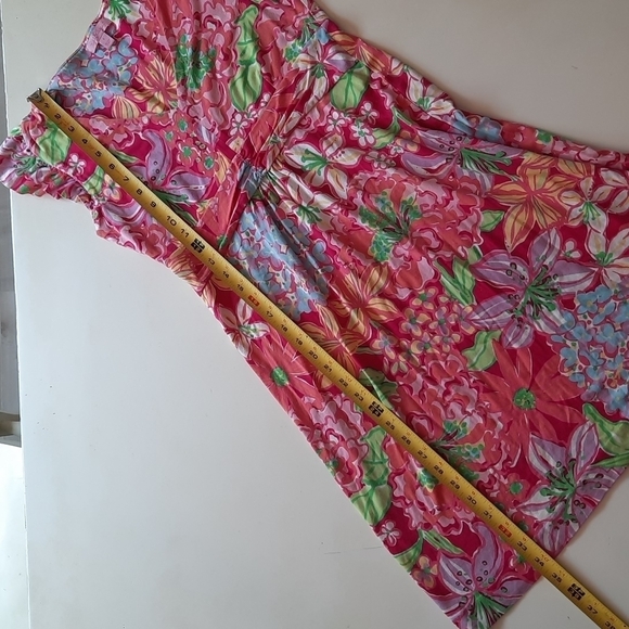 Lilly Pulitzer Shianne Azaela sleeveless vneck silk blend dress small - Picture 10 of 10